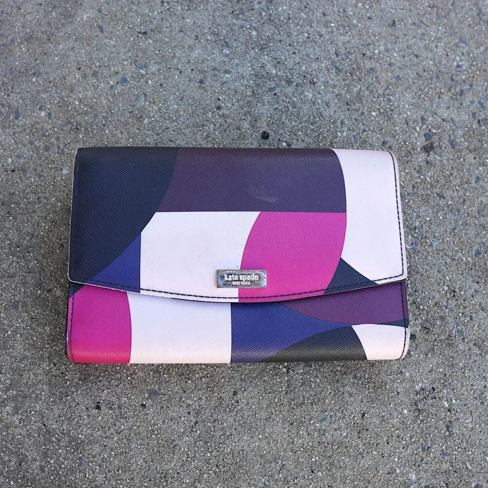 Kate Spade Laurel Way Geo Spotlight Winni Crossbody Wallet Clutch As Is No Strap